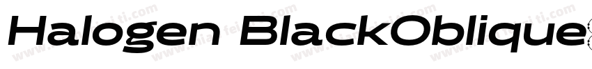 Halogen BlackOblique字体下载字体转换